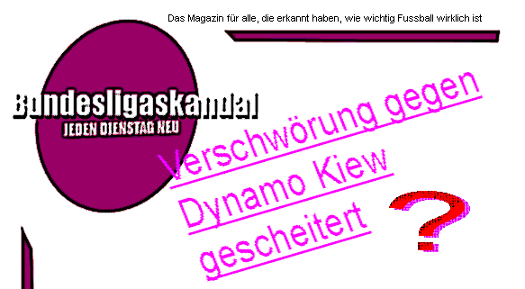 Titel: Verschwrung gegen Dynamo Kiew gescheitert?